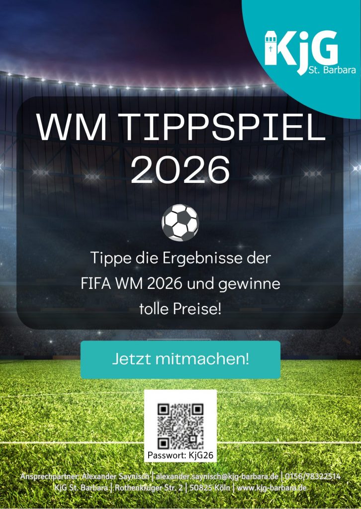 KjG WM Tippspiel 2026 der KjG St. Barbara